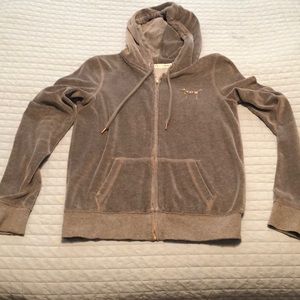 PINK suede jacket with gold sequence